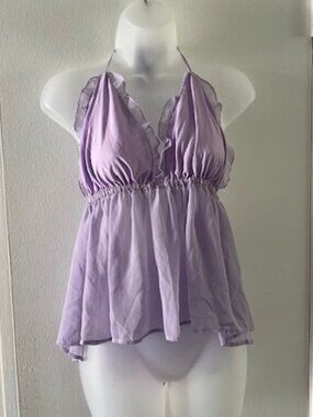 SEXY HOT Lavender Halter Top